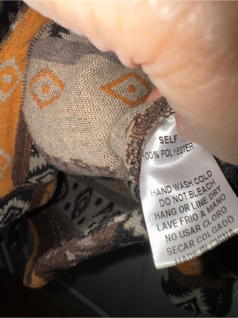 Easel Oversized Aztec Utility Shacket - Picture 5 of 8